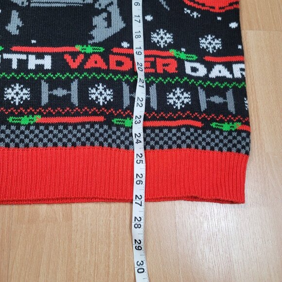 NEW Star Wars Darth Vader Ugly Christmas Sweater Men's Size Large Holiday Knit - Picture 9 of 10